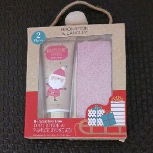 NWT Brompton & Langley Foot Lotion and Pumice Stone Set